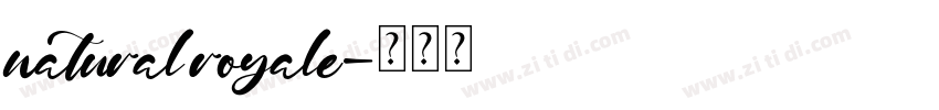 natural royale字体转换